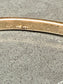 14KT YG SAPPHIRE W/DIAMOND ACCENT BANGLE