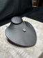 14KT WG 1/2CTTW RB DOUBLE HALO PENDANT ON 16"- 18" CHAIN PAPERS