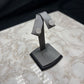 14KT WG 1CTTW ILLUSION STYLE SCREW BACK EARRINGS PAPERS