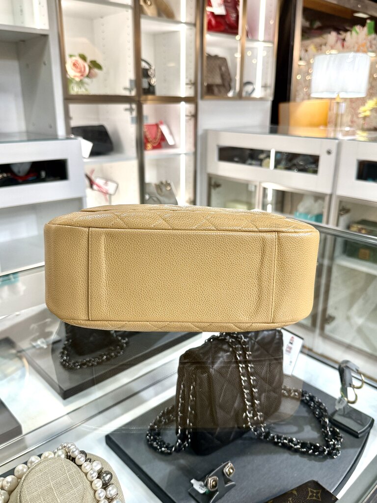 CHANEL CAVIAR QUILTED TIMELESS SHOULDER BEIGE