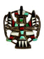 SS ZUNI TURQ CORAL KNIFEWING CUFF