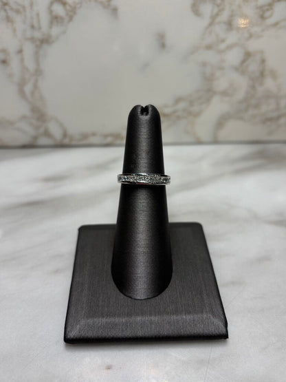 14KT WG 1/2CTTW PC CHANNEL SET ANNIVERSARY BAND SZ 6