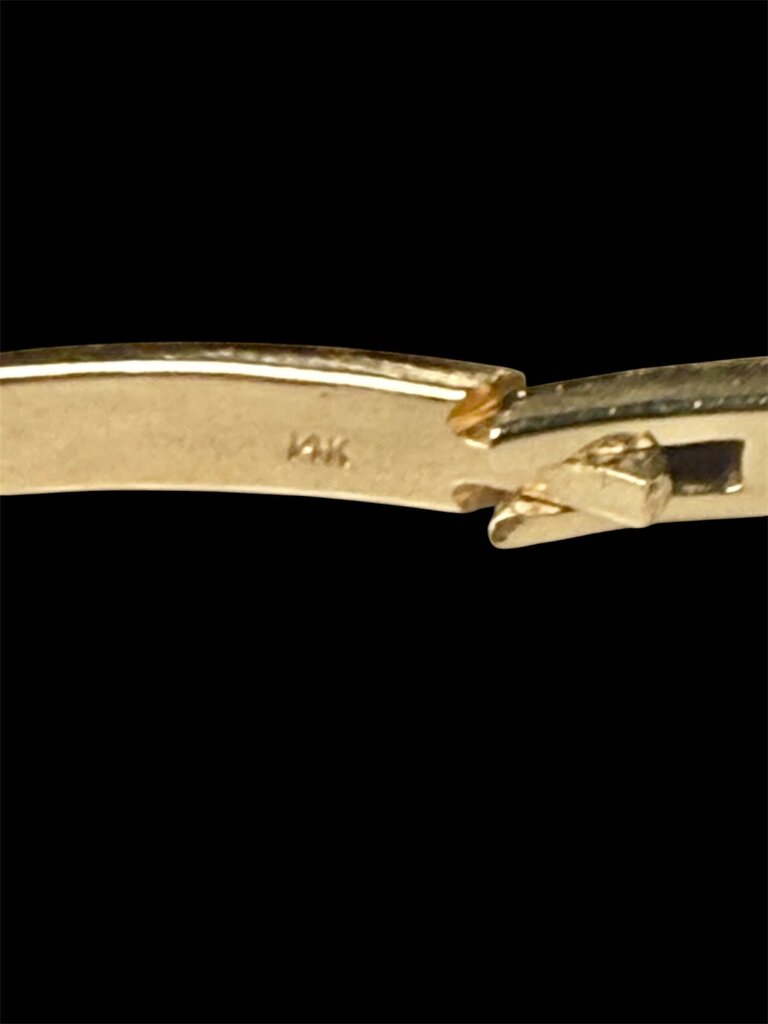 14KT YG 1CTTW RB BANGLE BRACELET