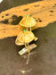 14KT YG POLO HAT W/EMERALD STONE CUFF LINKS