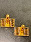 14KT YG ABACUS CUFF LINKS