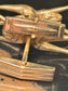 14KT YG NAKED LADY W/MARQ DIA CUFF LINKS