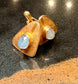 18KT YG LAVENDER STAR SAPPHIRE CUFF LINKS