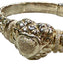 SS HOLLOW HEART BANGLE BRACELET