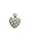 SS HOLLOW HEART PENDANT NO CHAIN