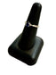 14KT WG PEAR SHAPE SAPPHIRE W/MELEE RING SZ 6.5