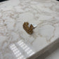 14KT YG MESH RING W/CORALLINA GRAINS OF WHEAT DESIGN RING SZ 6.5