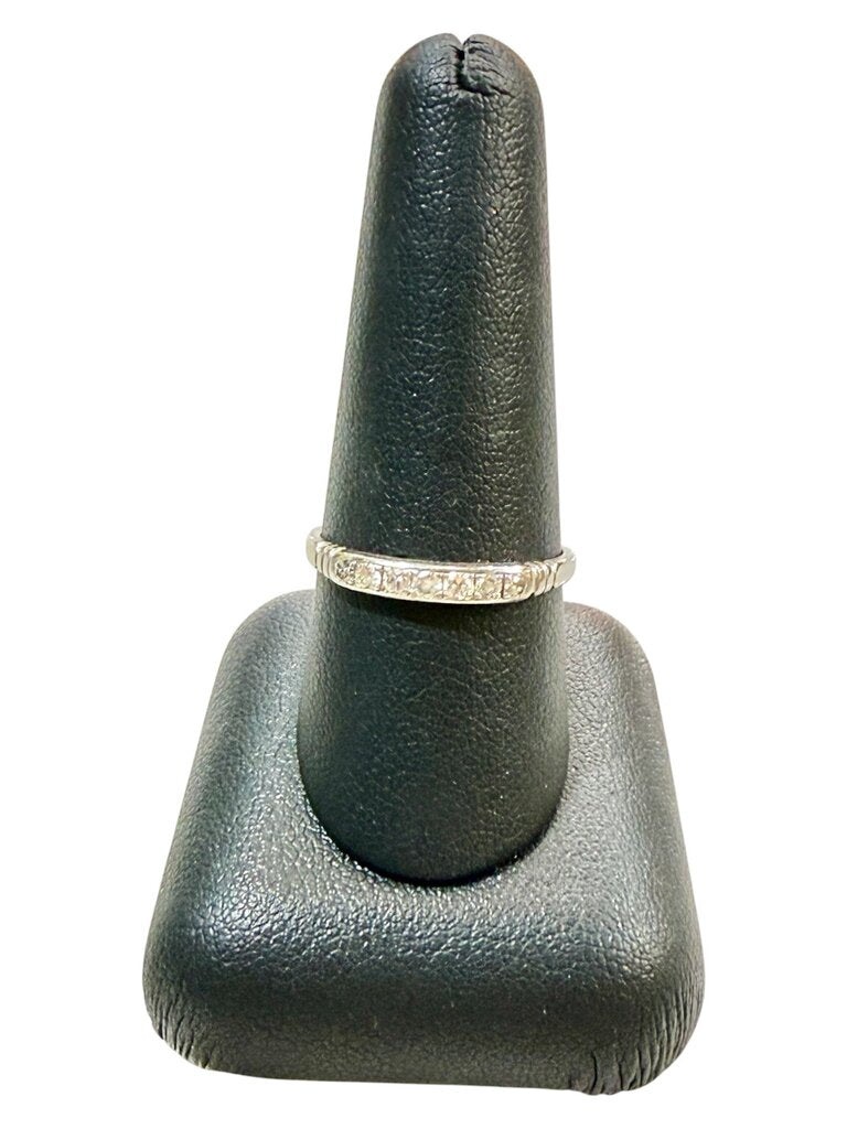 PLAT 1/5TW VINTAGE ANNIVERSARY BAND SZ 9