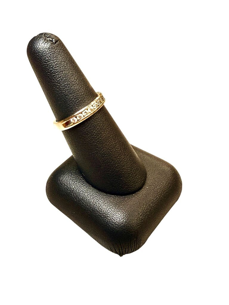 14KT WG 1/2CTTW RB CHANNEL SET ANNIVERSARY BAND SZ 6.5