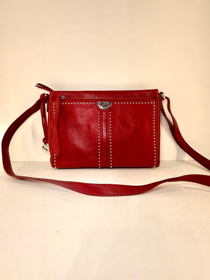 BRIGHTON JAGGER CROSSBODY ORGANIZER RED PRETTY TOUGH