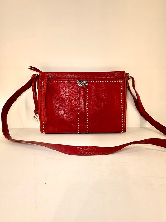 BRIGHTON JAGGER CROSSBODY ORGANIZER RED PRETTY TOUGH