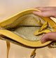 BRIGHTON YELLOW BARBADOS CITY BAG ORGANIZER CROSSBODY