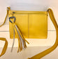 BRIGHTON YELLOW BARBADOS CITY BAG ORGANIZER CROSSBODY