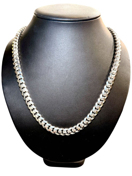 SS 9.2MM CUBAN 24" CHAIN