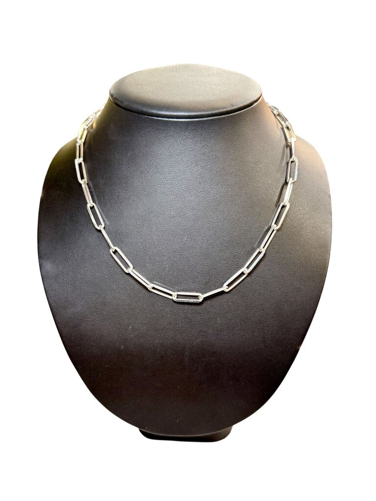 SS 5.4MM PAPER CLIP 18" CHAIN