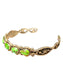 SS GREEN TURQ CUFF BRACELET