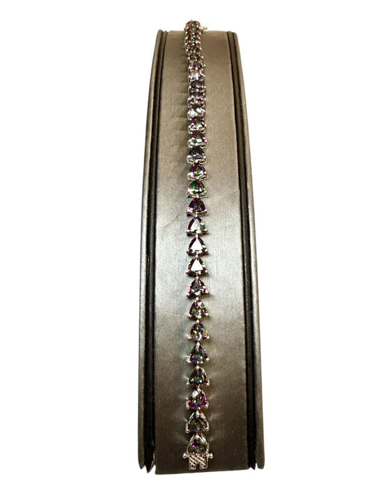 SS TRILLION MYSTIC TOPAZ TENNIS BRACELET