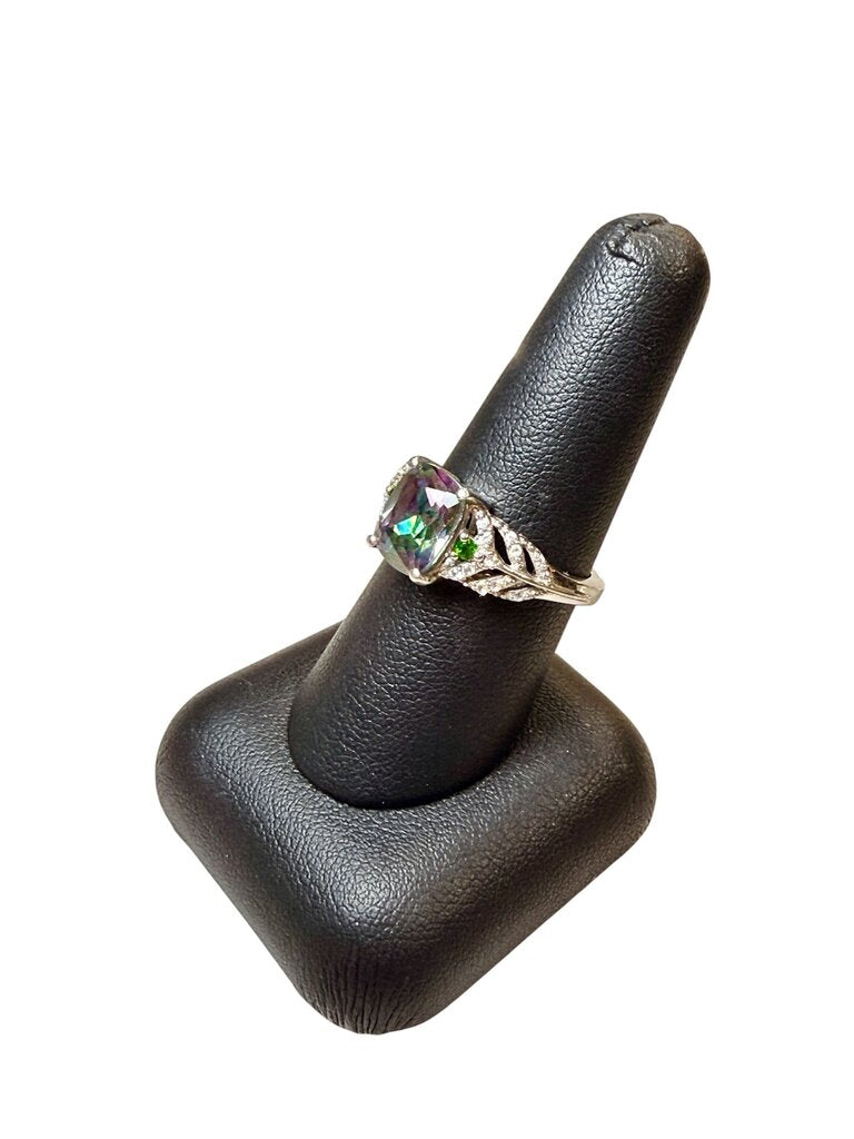 SS MYSTIC TOPAZ W/FILIGREE SZ 8