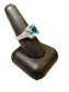 KARIS/PLATED BLUE TOPAZ ROPE DESIGN RING SZ 8