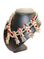 SS FRANK YAZZIE NAVAJO CORAL YEI SQUASH NECKLACE