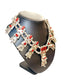 SS FRANK YAZZIE NAVAJO CORAL YEI SQUASH NECKLACE