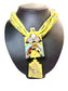 SS WARREN NIETO "MOISAIC DOORS OF CHACO CANYAN" W/YELLOW BEADS TURQ