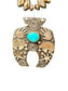 SS ALEX SANCHEZ NAVAJO BEAR AND HAND PENDANT