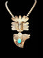 SS ELVIS NELSON NAVAJO INDIAN KACHINA SHADOW BOX PENDANT