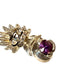 SS EDISON PIASO NAVAJO KACHINA W/FEATHERS & LG AMETHYST PENDANT