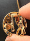 10KT/14KT PANTHER SAPPHIRE & DIA 1CTTW SAPPHIRES .10CTTW DIA PENDANT ON CHAIN