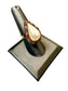 14KT YG MABE PEARL W/RUBY & DIA HALO RING SZ 7.5