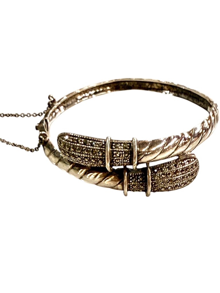 SS MARCASITE BANGLE BRACELET