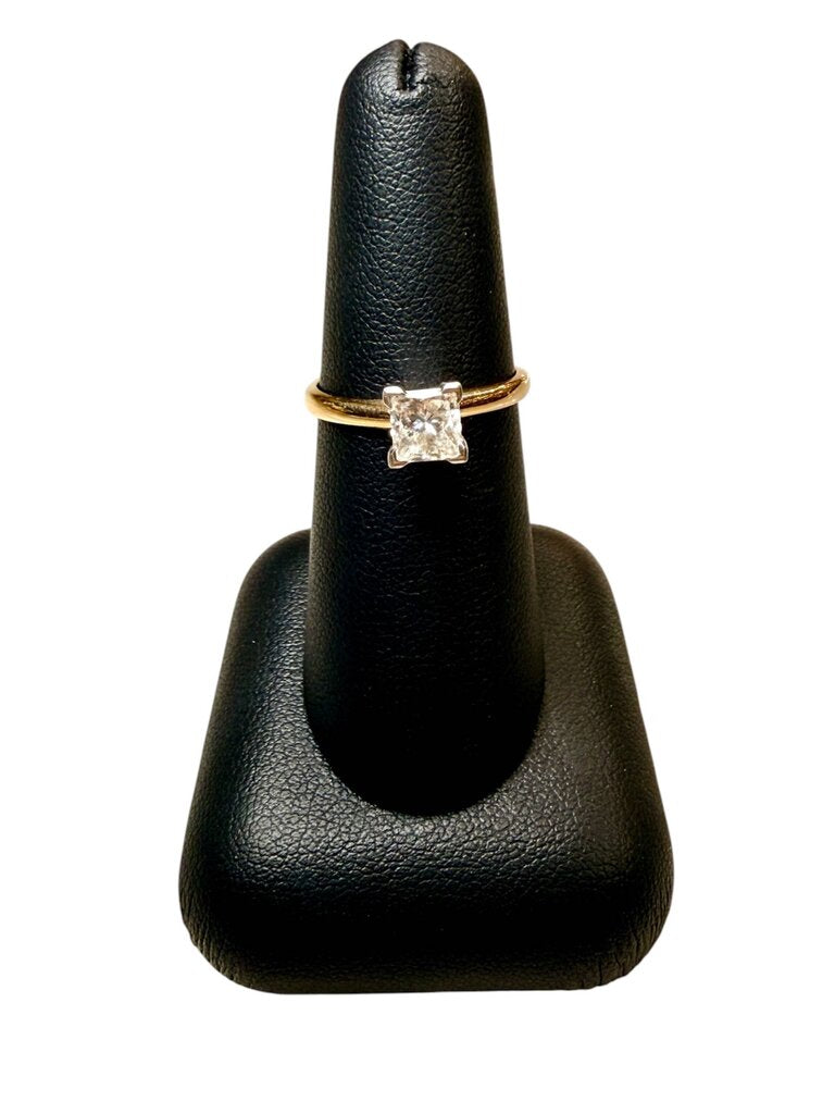 14KT YG 1.05CT SI2 G PC SOLITARE RING SZ 7