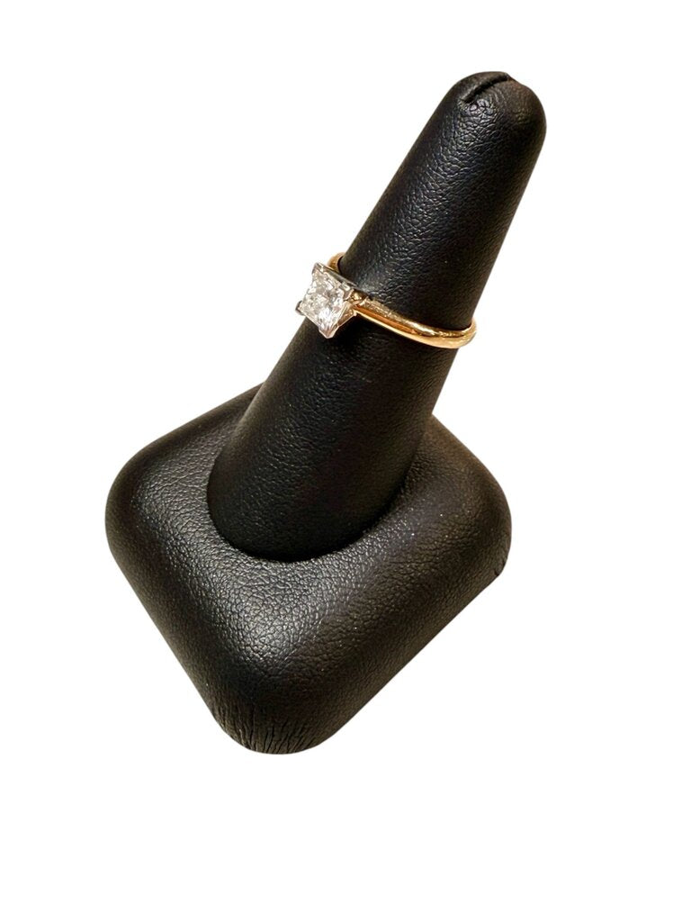 14KT YG 1.05CT SI2 G PC SOLITARE RING SZ 7