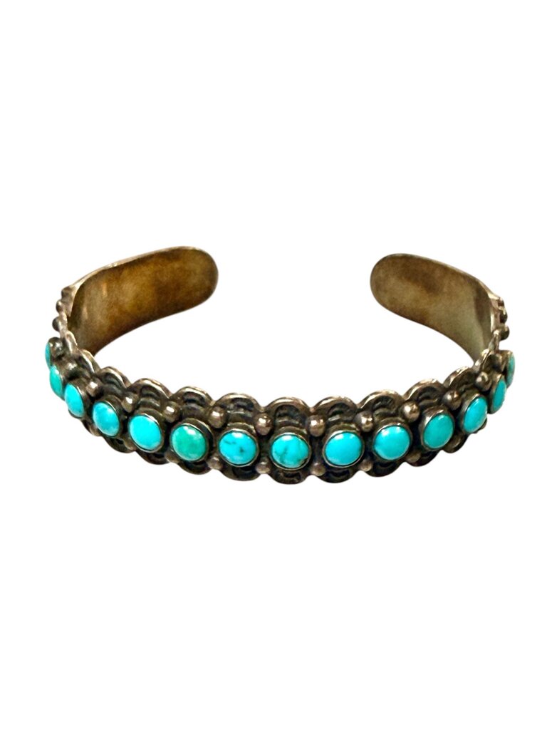 SS TURQ CUFF BRACELET