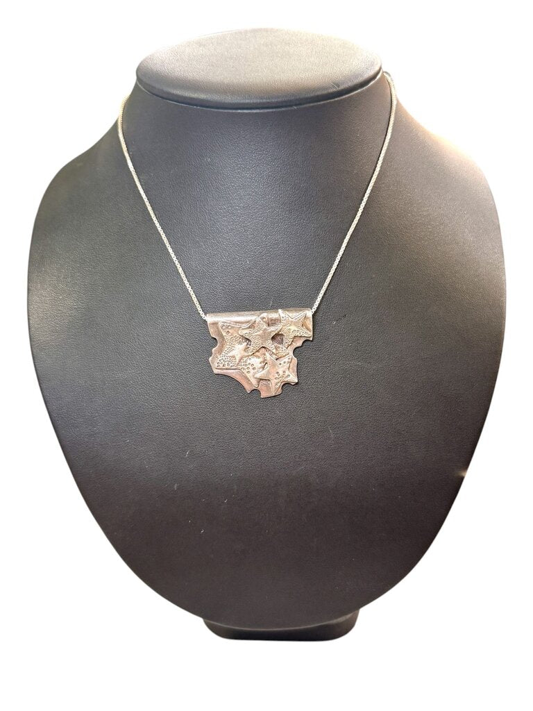 SS STAR PENDANT SLIDE ON 16" CHAIN